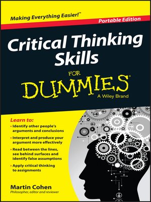 cover image of Critical Thinking Skills For Dummies